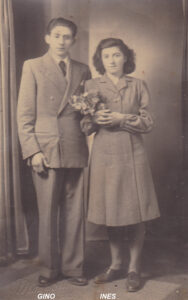 Photo de mariage ancienne d'un couple marié